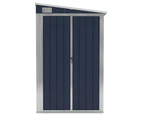 Wall-mounted Garden Shed Anthracite 118x100x178 cm Steel