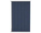 Wall-mounted Garden Shed Anthracite 118x100x178 cm Steel