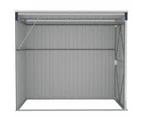 Wall-mounted Garden Shed Anthracite 118x100x178 cm Steel