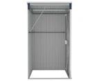 Wall-mounted Garden Shed Anthracite 118x100x178 cm Steel