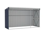 Wall-mounted Garden Shed Anthracite 118x100x178 cm Steel