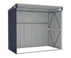 Wall-mounted Garden Shed Anthracite 118x100x178 cm Steel