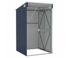 Wall-mounted Garden Shed Anthracite 118x100x178 cm Steel