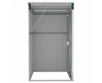 Wall-mounted Garden Shed Anthracite 118x100x178 cm Steel