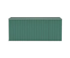 Wall-mounted Garden Shed Green 118x382x178 cm Galvanised Steel