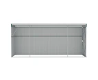 Wall-mounted Garden Shed Green 118x382x178 cm Galvanised Steel