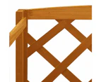 vidaXL Plant Stand with Trellis Orange 60x30x140 cm Solid Firwood