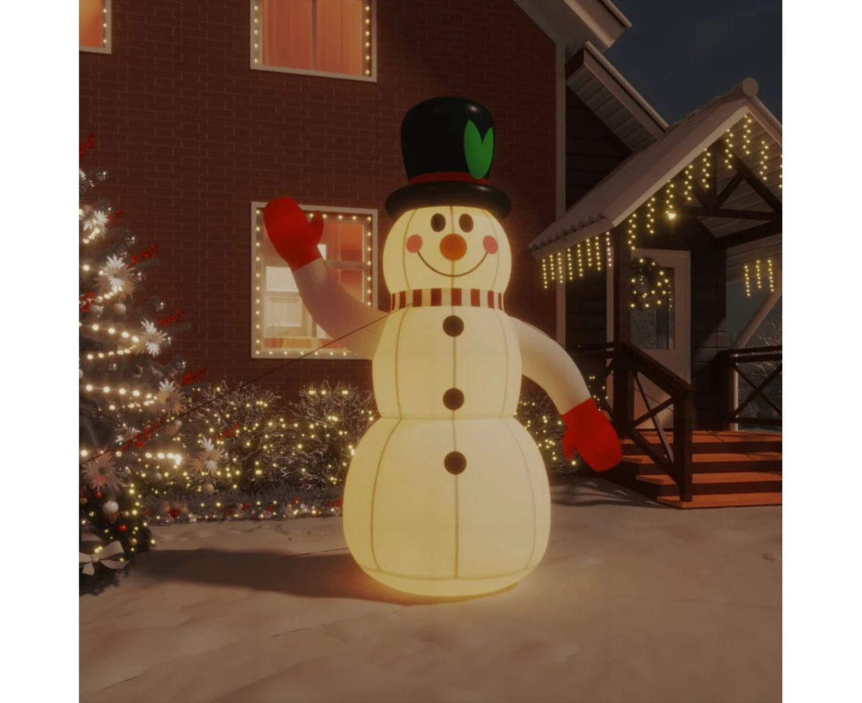 Christmas Inflatable Snowman with LEDs 240 cm