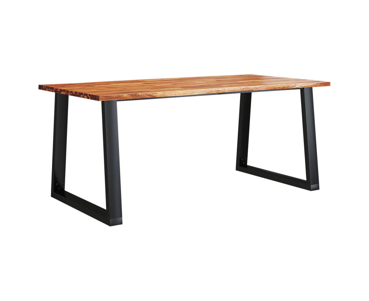 vidaXL Dining Table with Live Edge 180x90x75 cm Solid Wood Acacia