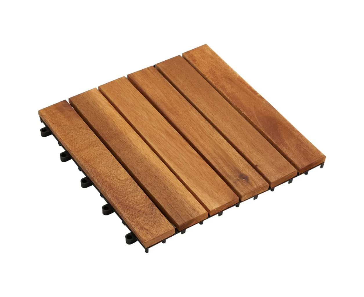 vidaXL 10 pcs Acacia Decking Tiles 30 x 30 cm Vertical Pattern