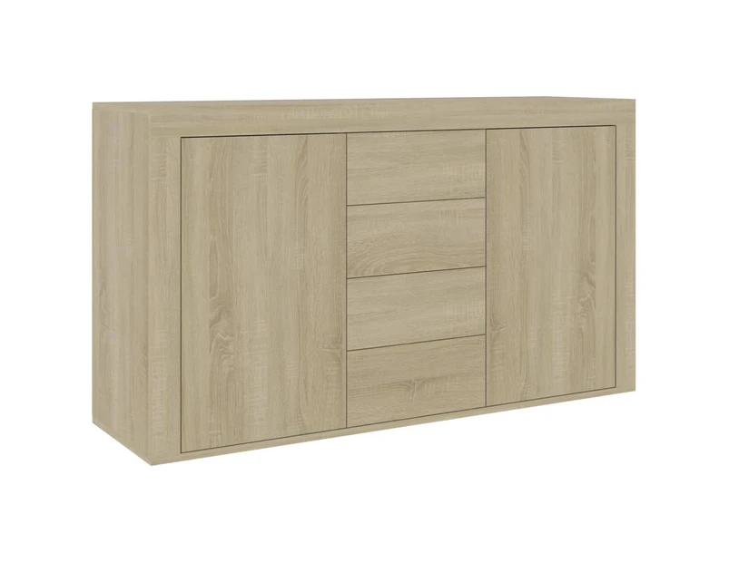 vidaXL Sideboard Sonoma Oak 120x36x69 cm Engineered Wood