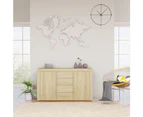 vidaXL Sideboard Sonoma Oak 120x36x69 cm Engineered Wood