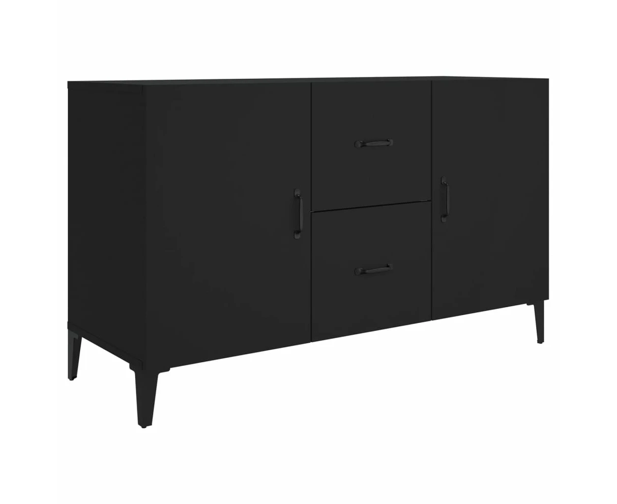 vidaXL Sideboard Black 100x36x60 cm Engineered Wood