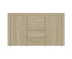 vidaXL Sideboard Sonoma Oak 120x36x69 cm Engineered Wood