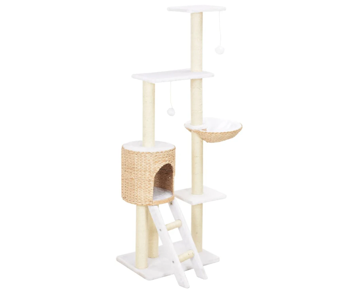 vidaXL Cat Tree with Sisal Scratching Post Seagrass