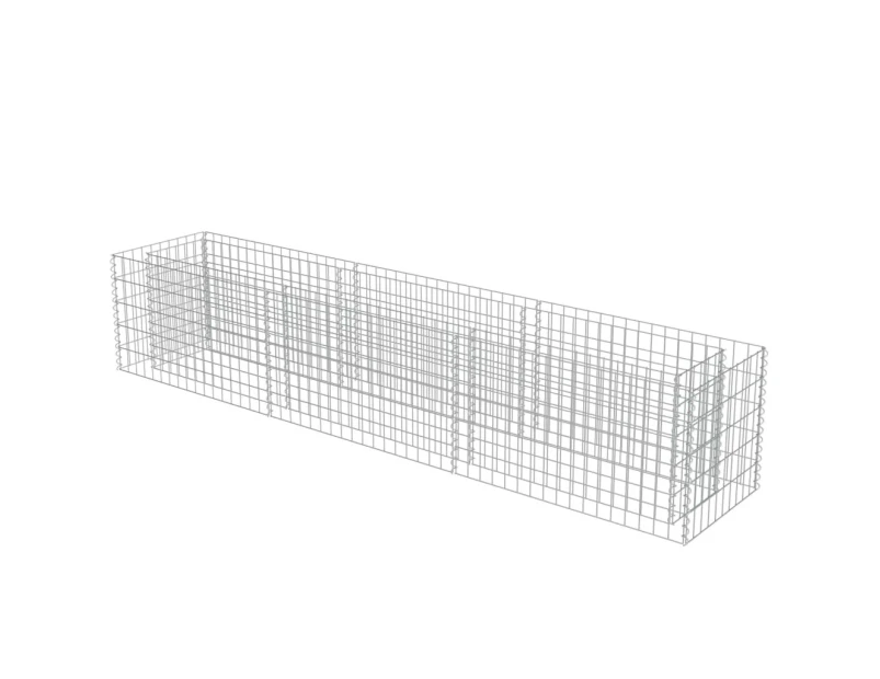 Gabion Baskets Gabion Raised Bed Galvanised Steel 270X50x50 Cm