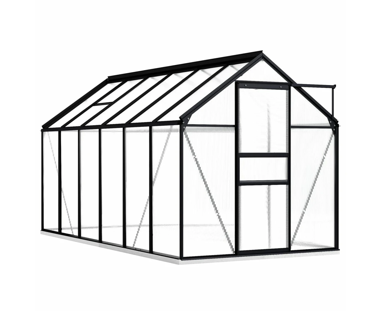 Greenhouses Greenhouse With Base Frame Anthracite Aluminium 7.03 M