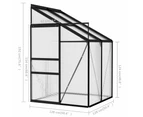 Greenhouses Greenhouse Anthracite Aluminium 2.59 M