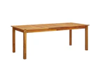 vidaXL Garden Table 200x90x74 cm Solid Acacia Wood