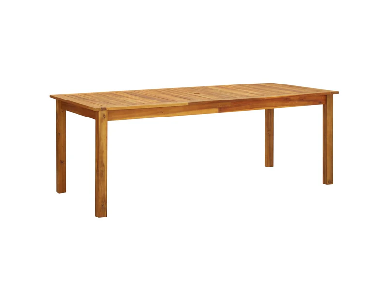 vidaXL Garden Table 200x90x74 cm Solid Acacia Wood