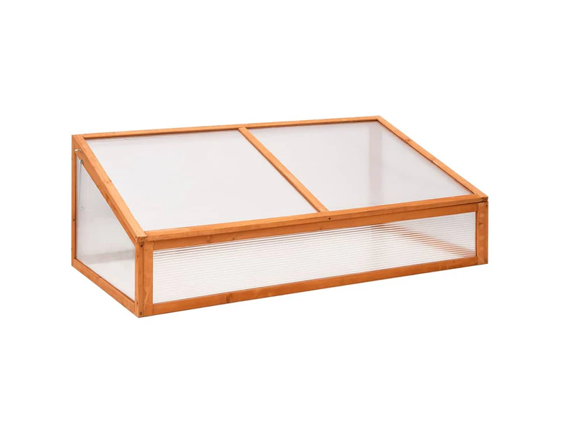 vidaXL Greenhouse Orange 110x58.5x39 cm Fir Wood