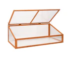 vidaXL Greenhouse Orange 110x58.5x39 cm Fir Wood