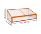 vidaXL Greenhouse Orange 110x58.5x39 cm Fir Wood