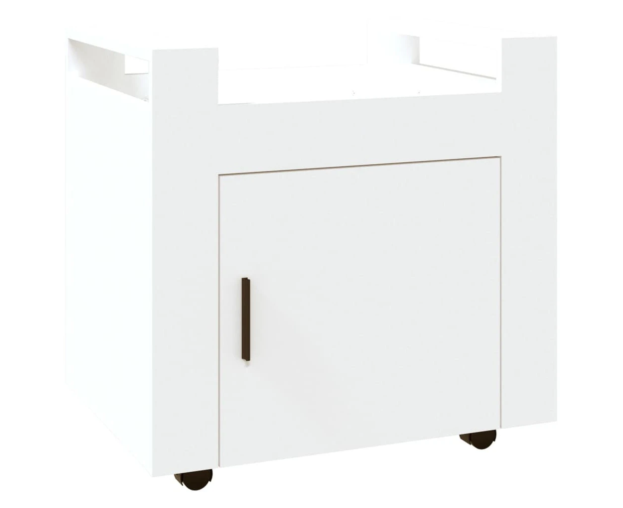 vidaXL Desk Trolley White 60x45x60 cm Engineered Wood