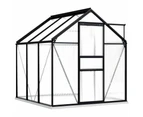 Greenhouses Greenhouse With Base Frame Anthracite Aluminium 3.61 M