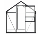 Greenhouses Greenhouse With Base Frame Anthracite Aluminium 3.61 M