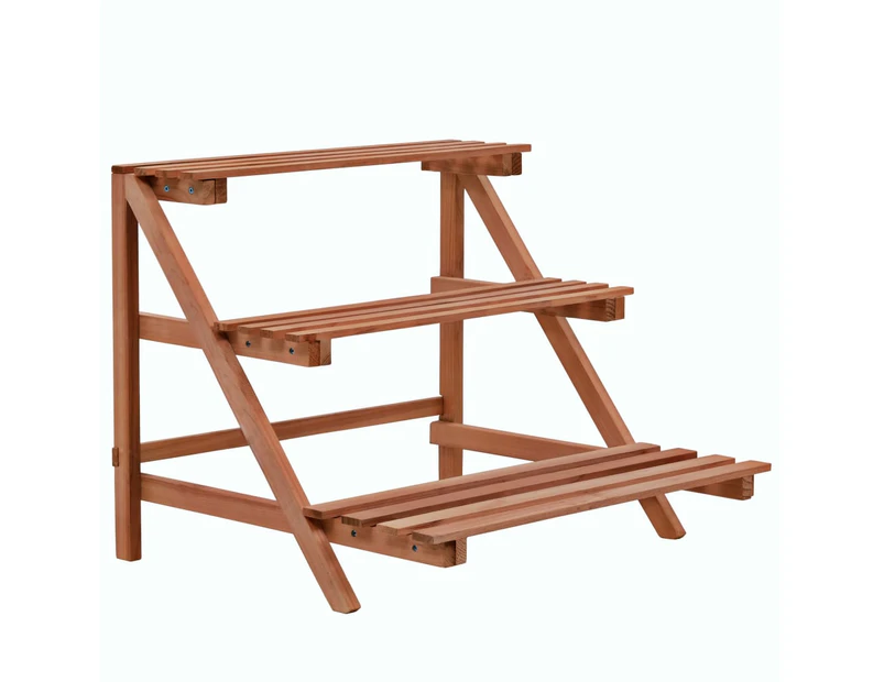 Plant Stands 3 Tier Plant Stand Cedar Wood 48X45x40 Cm