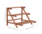 Plant Stands 3 Tier Plant Stand Cedar Wood 48X45x40 Cm