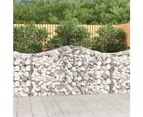 Arched Gabion Baskets 2 pcs 200x30x100/120 cm Galvanised Iron