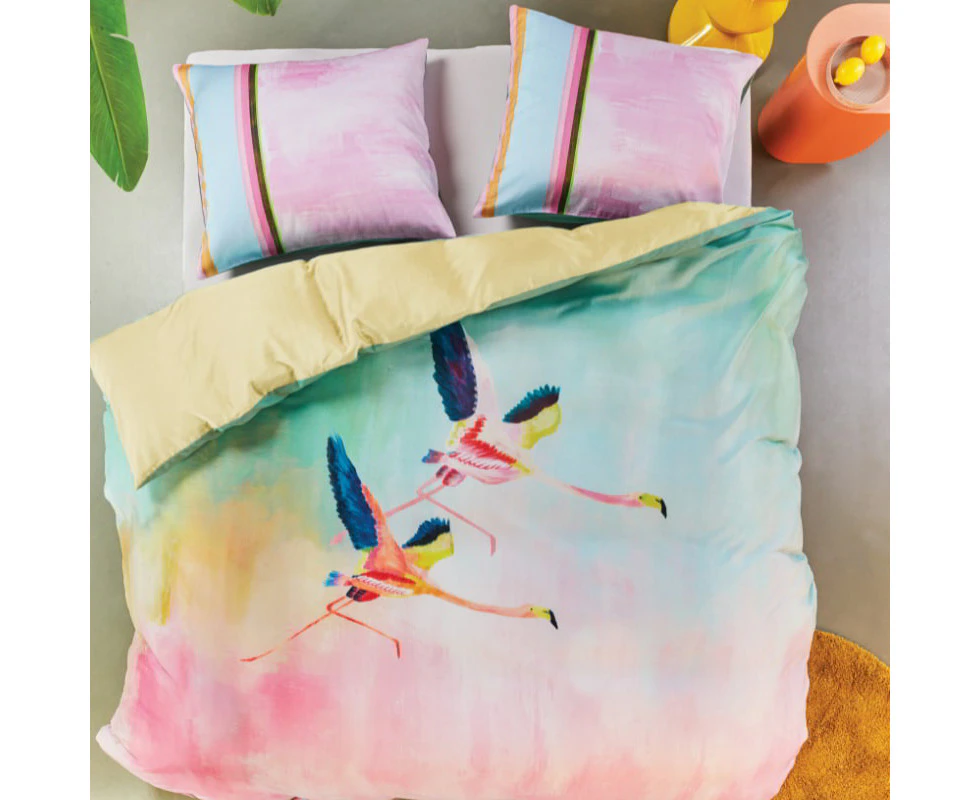 Oilily Colorful Birds Cotton Quilt Cover Set Multi