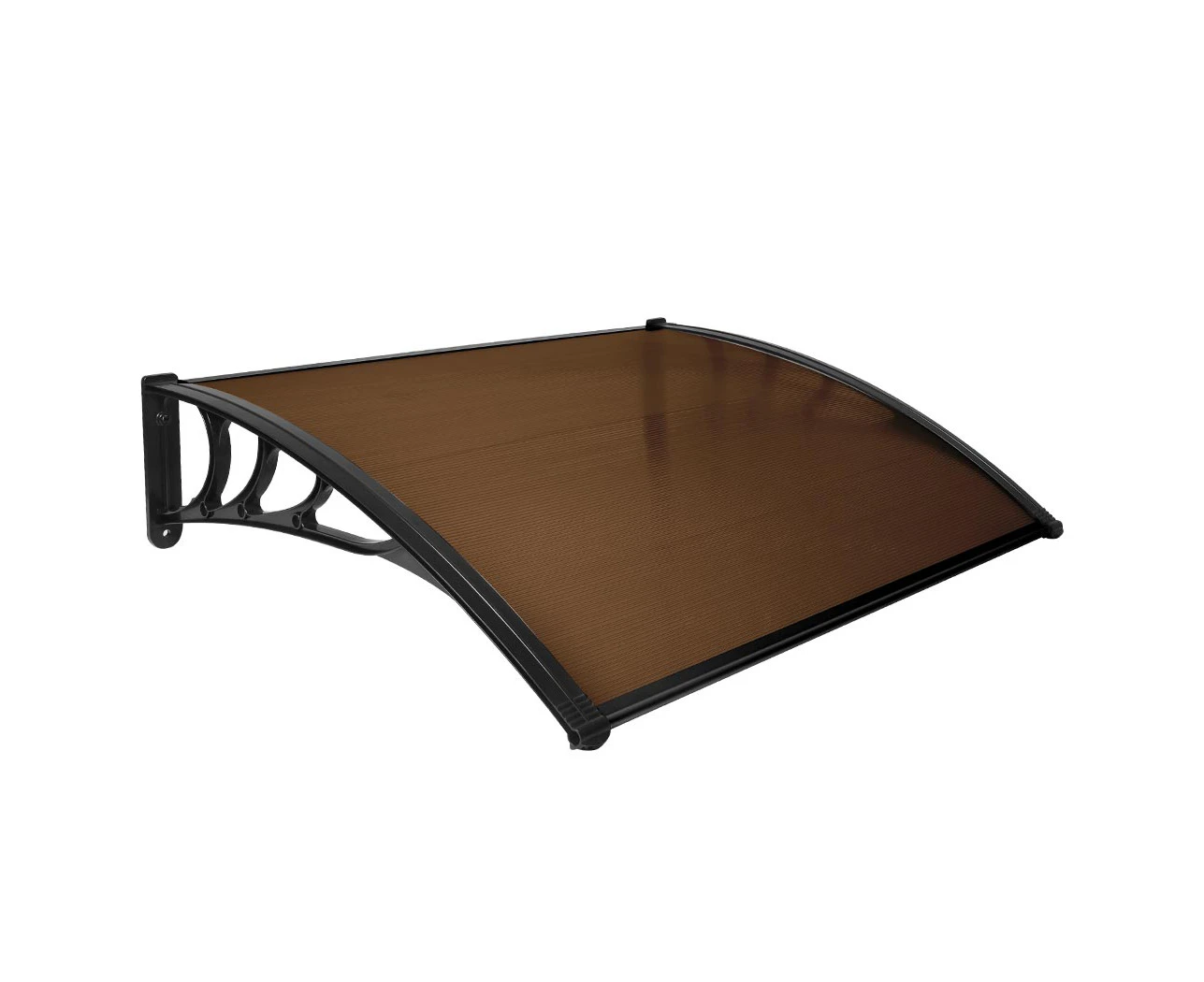 NOVEDEN Window Door Awning Outdoor UV and Rain Cover 1m x 1.2m Brown 1.2M Type 1