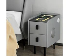 Artiss Smart Bedside Table with Wireless Charging - AIDA Grey