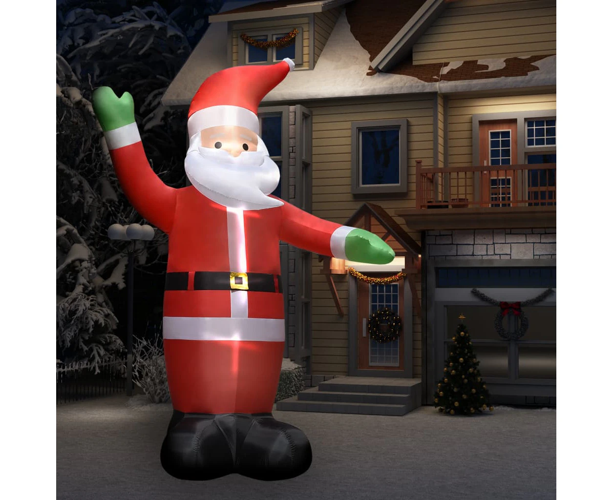 Nnevl Inflatable Santa Claus With Leds Christmas Decoration Ip44 4.5 M