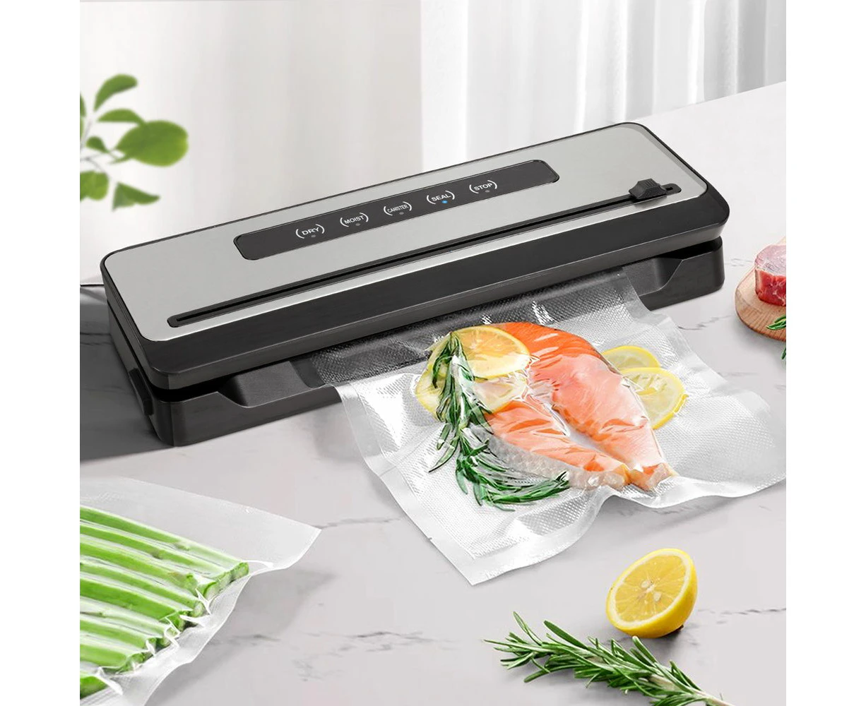 Devanti Food Vacuum Sealer Machine Fresh Storage Sealing Cutter Bags 5 Modes