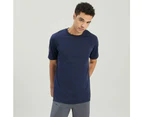 Kathmandu Men's 100% Merino T-shirt - Midnight Navy Marle