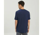 Kathmandu Men's 100% Merino T-shirt - Midnight Navy Marle