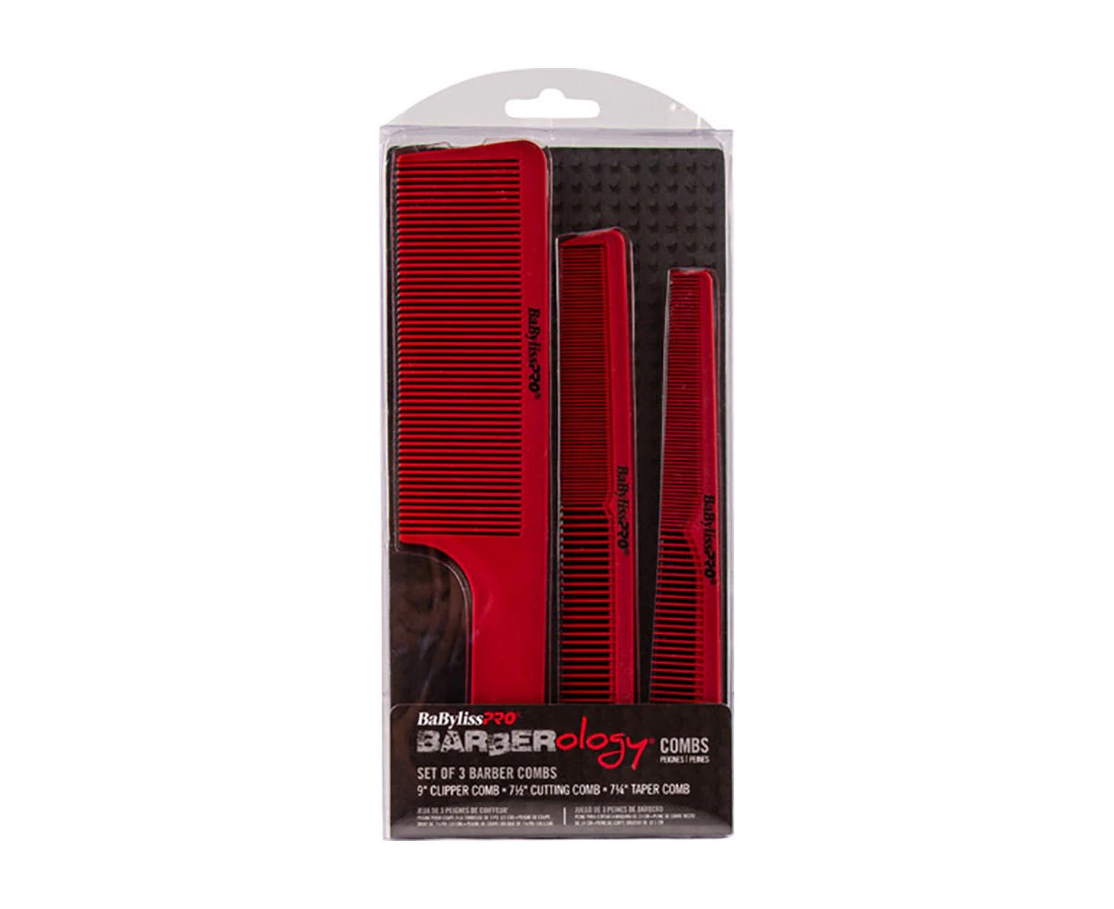 Babyliss Pro Barberology Comb Set 3pc