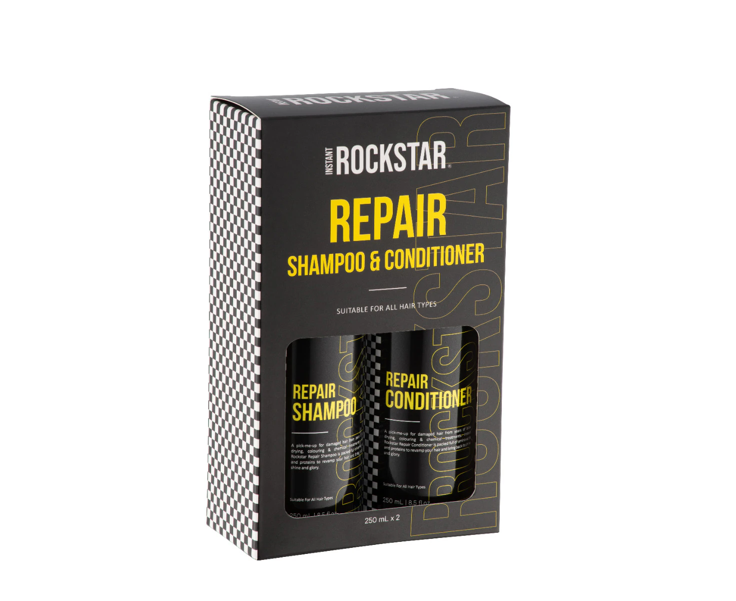 Instant Rockstar Repair Shampoo & Conditioner Duo 250ml x 2