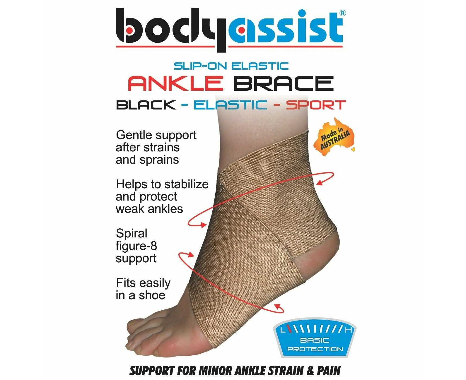 Body Assist Slip-on Elastic Ankle Brace