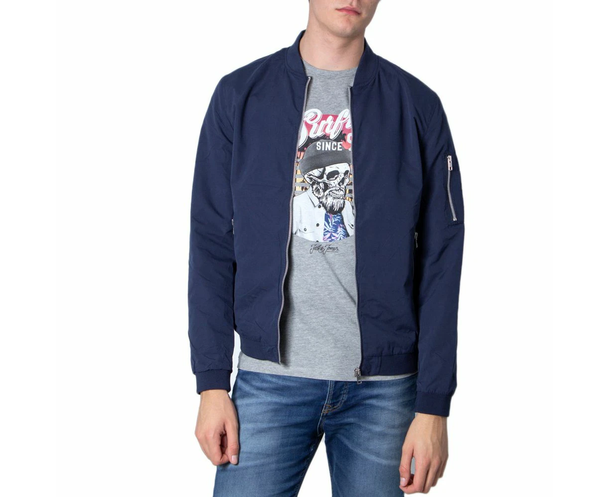 Jack Jones Blue Polyester Jacket