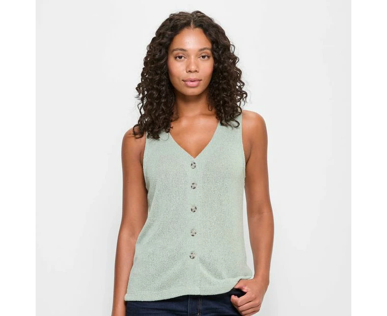 Target Sleeveless Button Through Vest