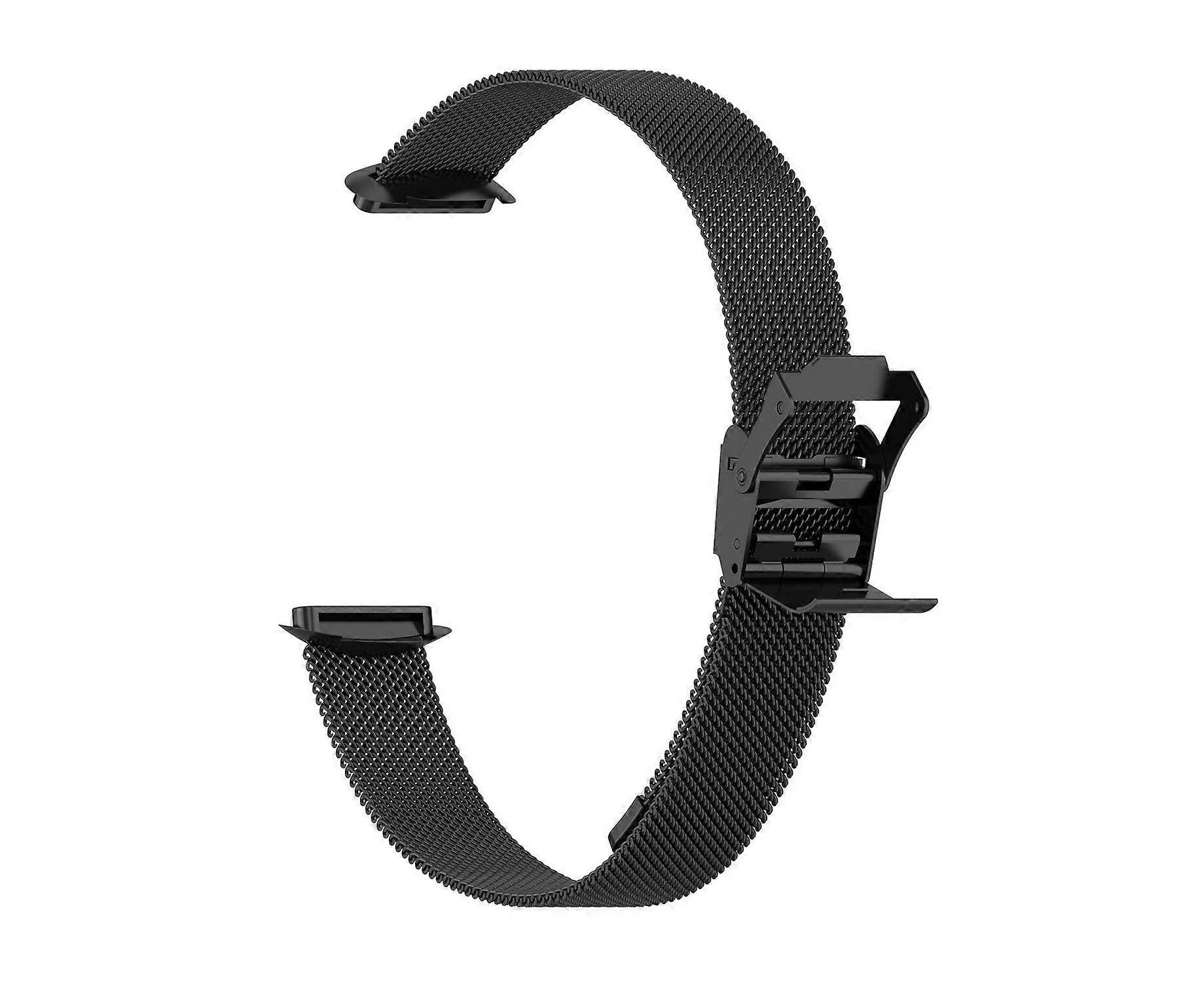 Clip-on Metal Watchband For Fitbit Luxe-Black