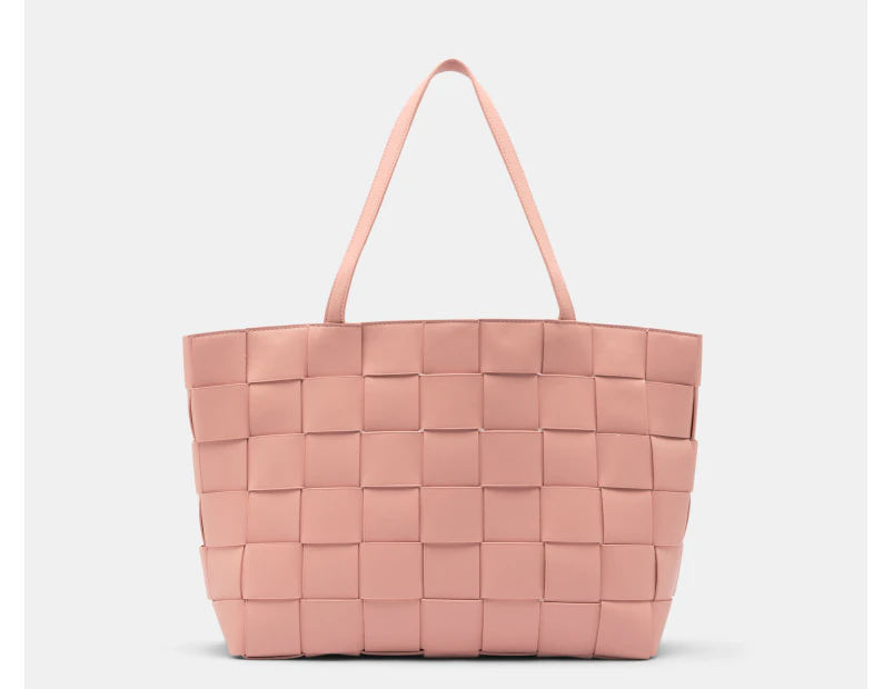 Tony Bianco Zulu Woven Tote Bag - Nude