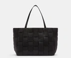 Tony Bianco Zulu Woven Tote Bag - Black