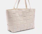 Tony Bianco Zulu Woven Tote Bag - Beige