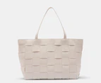 Tony Bianco Zulu Woven Tote Bag - Beige